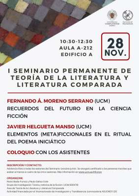 Primera sesión del I Seminario permanente de TLLC con Fernando Á. Moreno Serrano y Javier Helgueta Manso